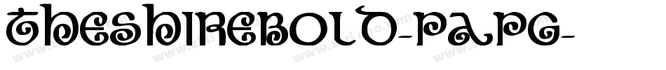 TheShireBold-Papg字体转换