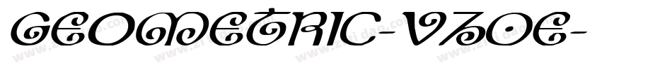 Geometric-vZ0E字体转换