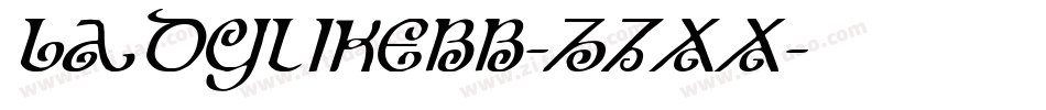 Ladylikebb-z7xX字体转换