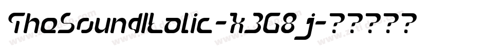 TheSoundItalic-X3G8j字体转换