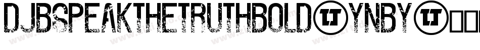 DjbSpeakTheTruthBold-ynBY字体转换
