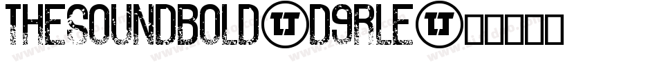 TheSoundBold-d9rLE字体转换