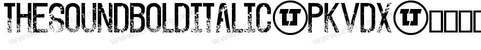 TheSoundBoldItalic-PKVDx字体转换 TheSoundBoldItalic-PKVDx字体转换