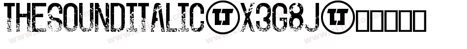 TheSoundItalic-X3G8j字体转换
