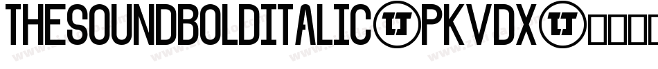 TheSoundBoldItalic-PKVDx字体转换 TheSoundBoldItalic-PKVDx字体转换