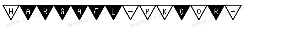 Hargael-PKqOr字体转换