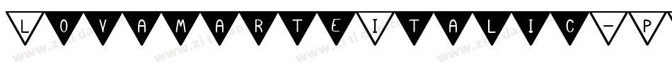 LovamarteItalic-PKqEr字体转换