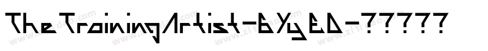 TheTrainingArtist-6YyED字体转换