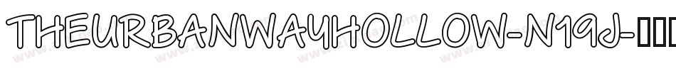TheUrbanWayHollow-n19J字体转换
