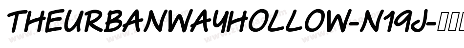 TheUrbanWayHollow-n19J字体转换