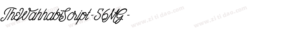 TheWahhabiScript-56MG字体转换