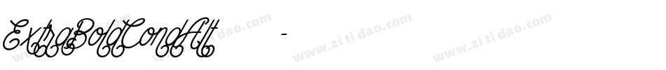 ExtraBoldCondAlt手机版字体转换