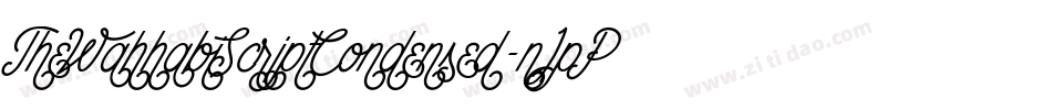TheWahhabiScriptCondensed-nJpP字体转换