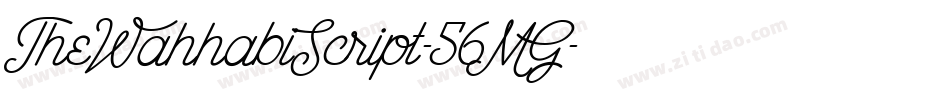 TheWahhabiScript-56MG字体转换