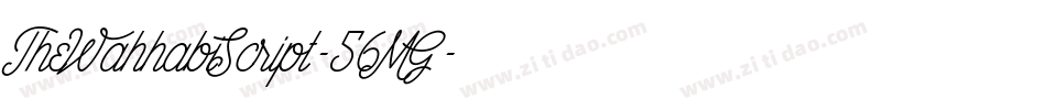 TheWahhabiScript-56MG字体转换