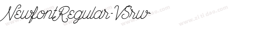 NewfontRegular-V5rw字体转换
