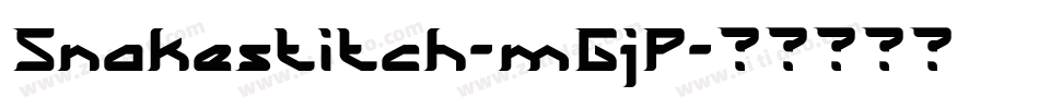 Snakestitch-mGjP字体转换