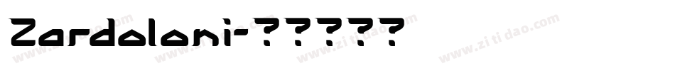 Zardoloni字体转换