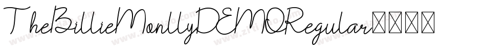 TheBillieMonllyDEMORegular字体转换