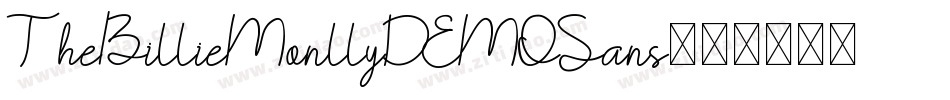 TheBillieMonllyDEMOSans字体转换