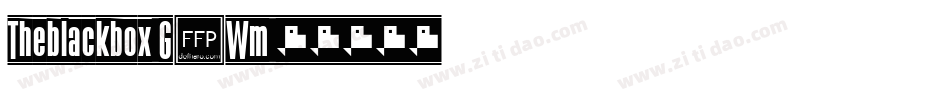 Theblackbox-G1Wm字体转换