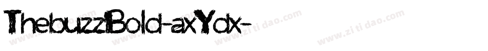 ThebuzzBold-axYdx字体转换