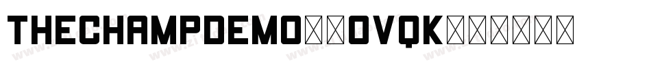 ThechampDemo-2OvqK字体转换