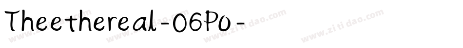 Theethereal-06Po字体转换