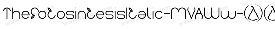 ThefotosintesisItalic-MVAWw字体转换