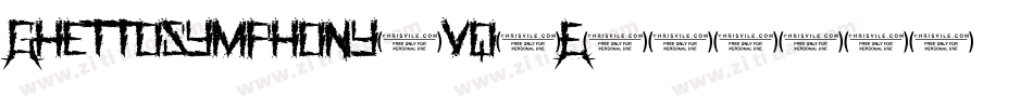 Ghettosymphony-vq4E字体转换