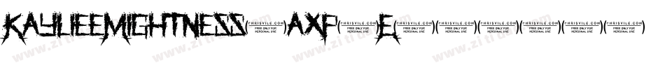 KaylieeMightness-axP4E字体转换