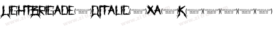LightBrigade3DItalic-xa2K字体转换