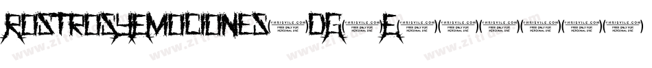 RostrosYEmociones-dG4E字体转换