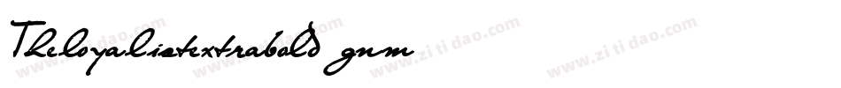 Theloyalistextrabold-gnm4字体转换