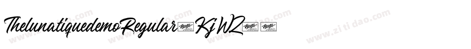ThelunatiquedemoRegular-KjWZ字体转换