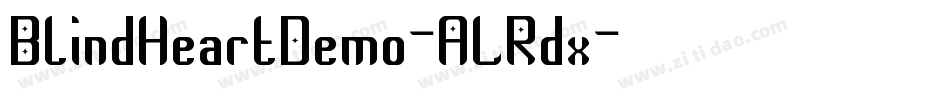 BlindHeartDemo-ALRdx字体转换