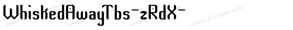 WhiskedAwayTbs-zRdX字体转换