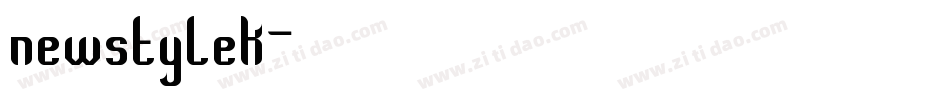 newstylek字体转换