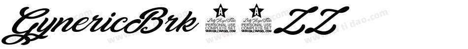 GynericBrk-32ZZ字体转换