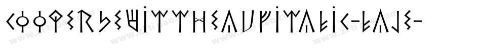 CooperhewittHeavyitalic-laJe字体转换