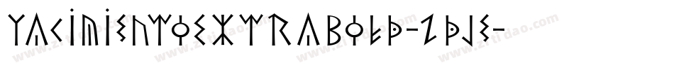 YacimientoExtrabold-2dJe字体转换