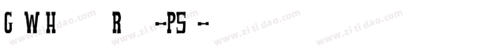 GeeWpHandwritingRegular-P5xx字体转换