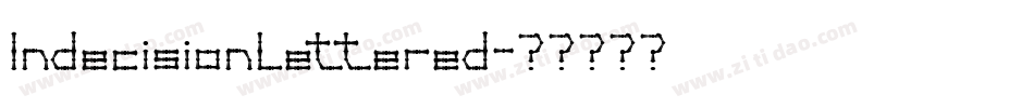 IndecisionLettered字体转换