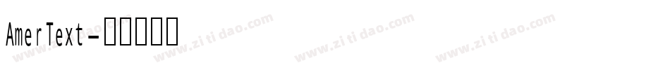 AmerText字体转换