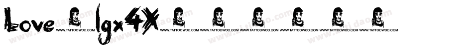 Love-lgx4X字体转换