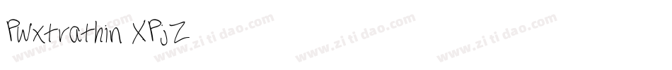 Pwxtrathin-XPjZ字体转换