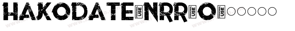 Hakodate-nRR0O字体转换
