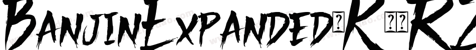 BanjinExpanded-K77RZ字体转换