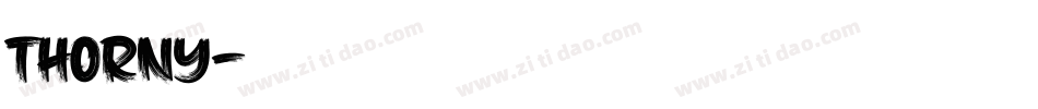 THORNY字体转换