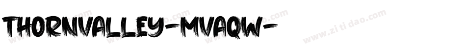 ThornValley-MVAqw字体转换